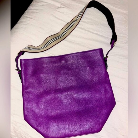 Rare unique Purple leather BURBERRY LONDON - Picture 2 of 7